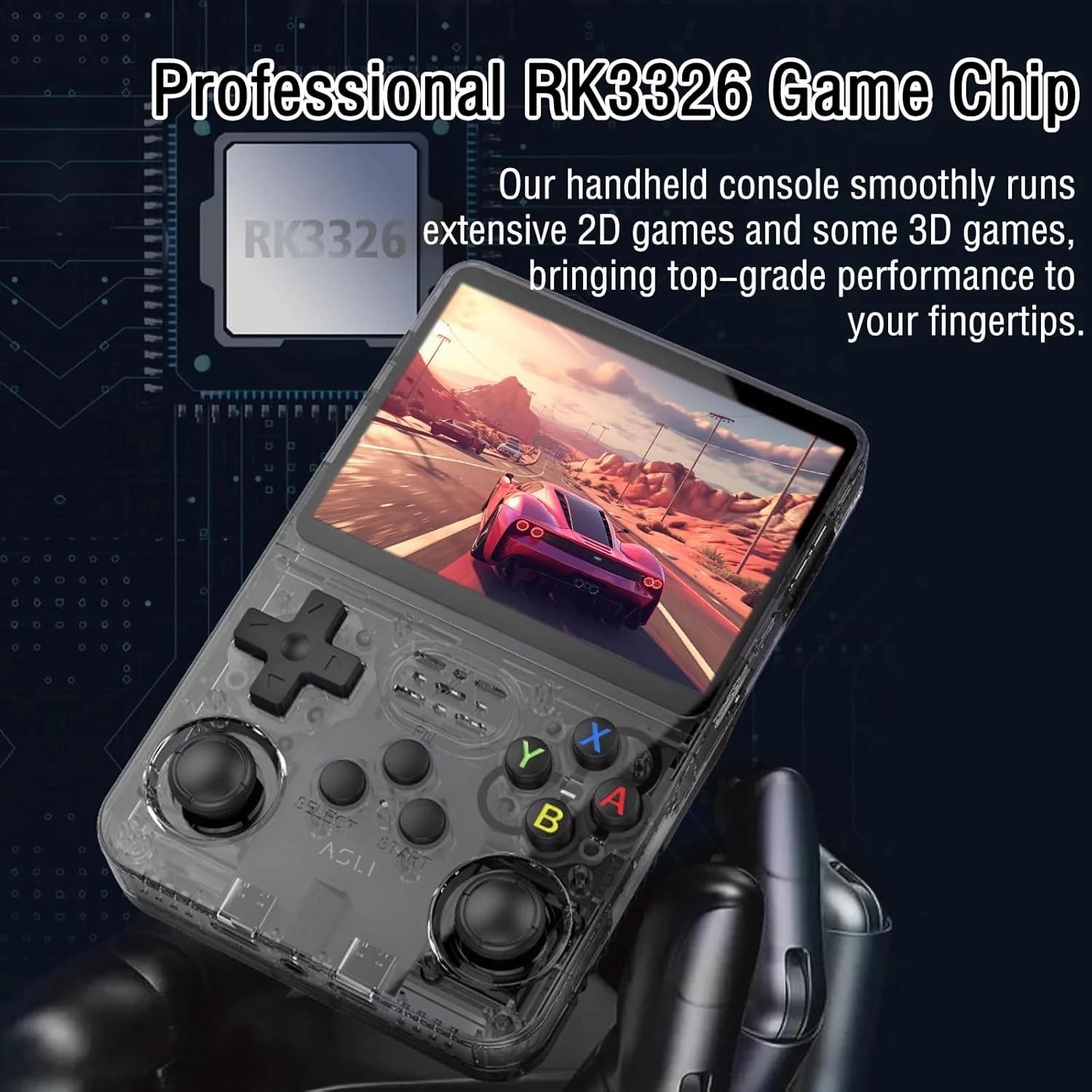 Asli Global Xretro Engine 3.5 Xretro Handheld Game Console With Linux System 128GB | Black Asli Global Xretro Engine 3.5 Xretro Handheld Game Console With Linux System 128GB | Black